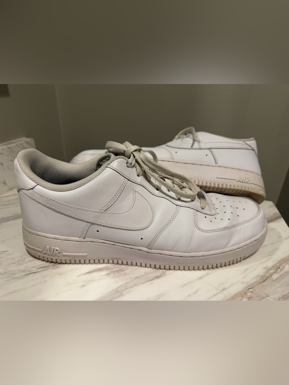 Nike Air Force 1 '07 Low Mens Size US 15 White Walking Lifestyle Shoes Sneakers